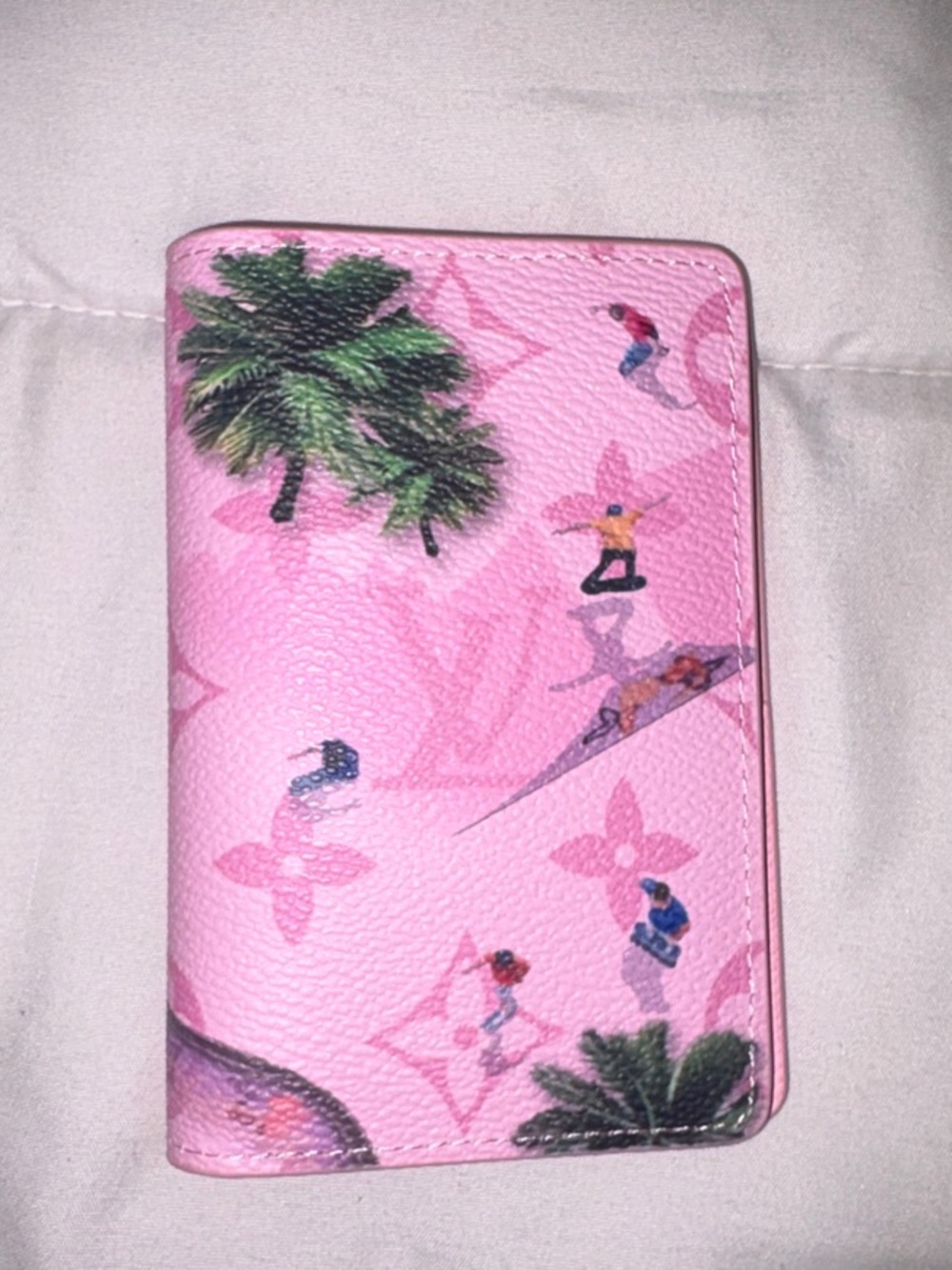 Louis Vuitton Pink Tropical Monogram Card Holder